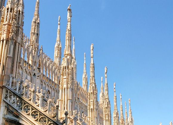 Duomo di Milano, its spires and the sky...