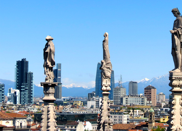 Duomo di Milano, its spires and the sky...